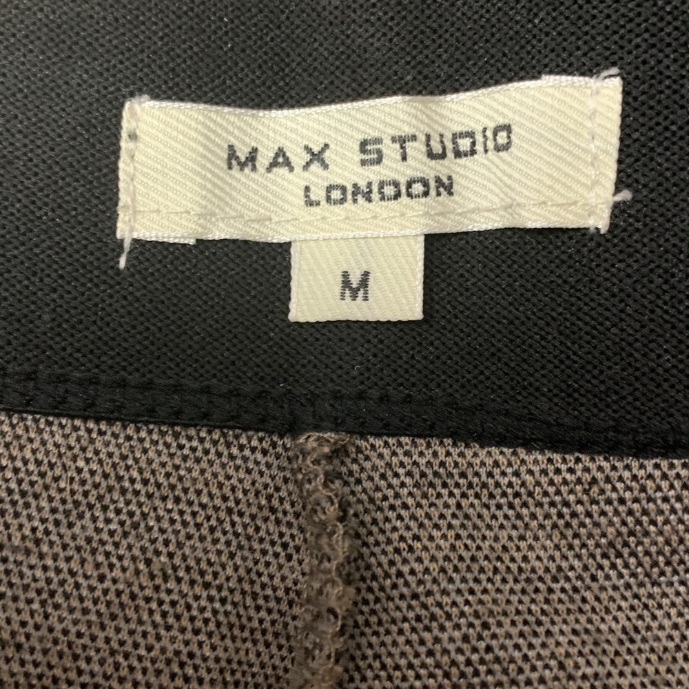 Max Studio Black And Brown Patterned Wideleg Trou… - image 6